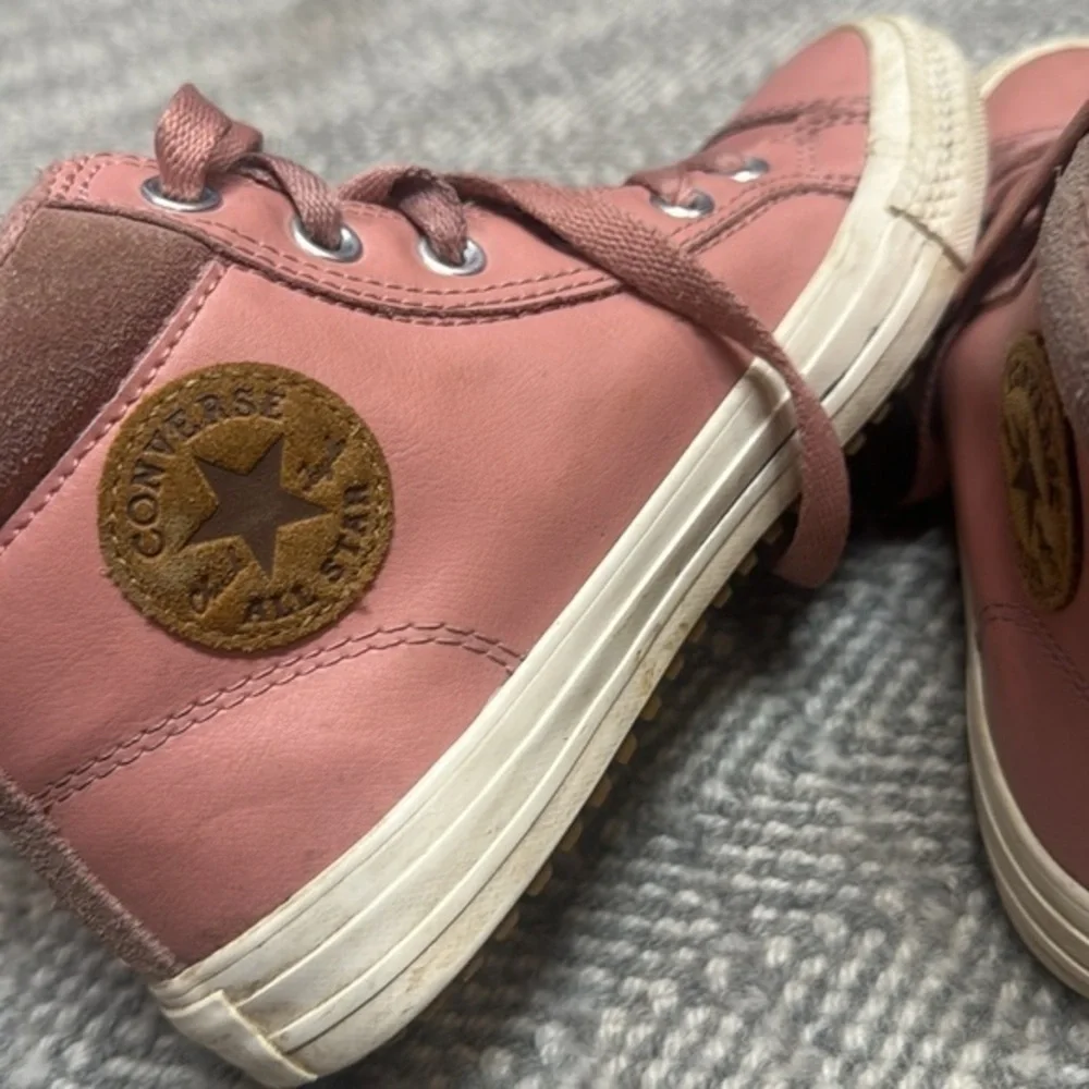 Converse Chuck Taylor All‎ Star Berkshire fleece lined Hi Pink Leather  Size 3